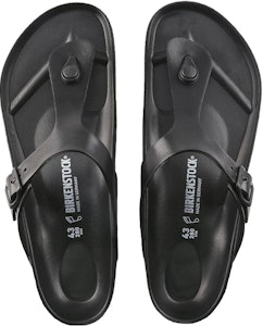 Birkenstock EVA 舒適圓頭百搭軟底搭扣 人字拖鞋 男女款 黑色 Shop Birkenstock EVA 舒適圓頭百搭軟底搭扣 人字拖鞋 男女款 黑色