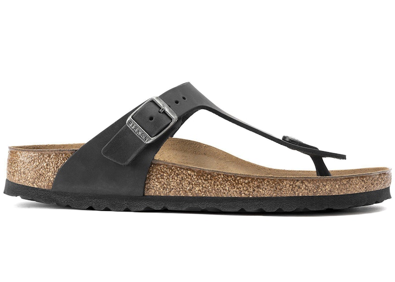 Birkenstock Gizeh Oiled Leather 'Black' 0845251