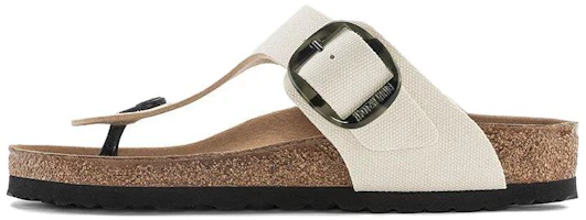 Birkenstock Gizeh Vegan Big Buckle Textile Narrow Fit Sandals 'Eggshell' 1024004 Birkenstock Gizeh Vegan Big Buckle Textile Narrow Fit Sandals 'Eggshell' 1024004