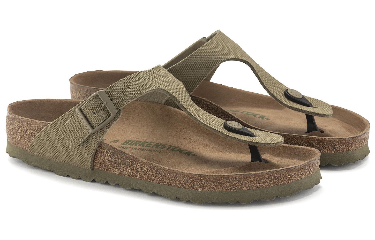 Birkenstock Gizeh Vegan Textile Sandals 'Faded Khaki' 圖 3