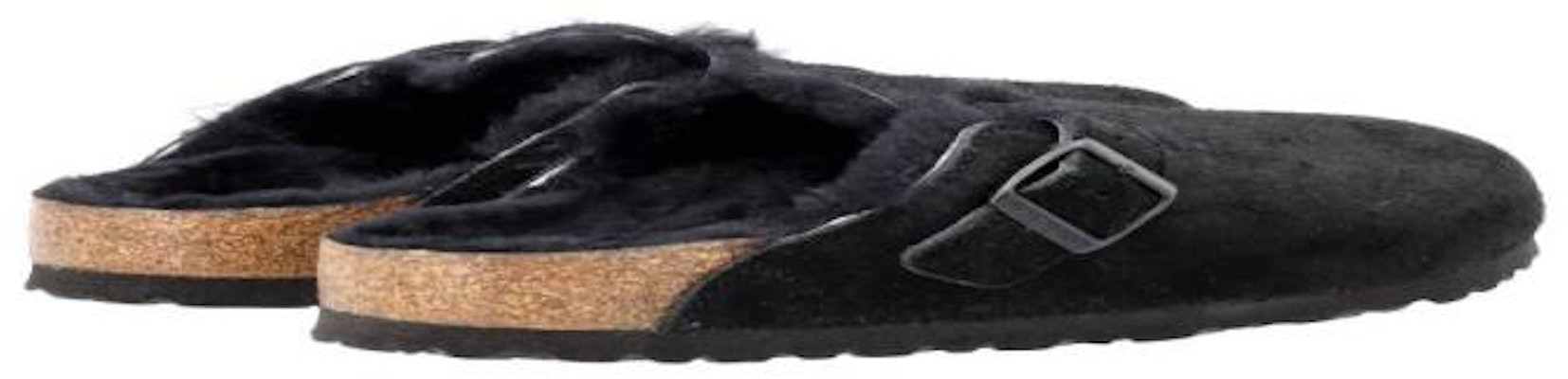 Selipar Birkenstock Gucci Boston Shearling 'Hitam' 259883SFB Lookbook Selipar Birkenstock Gucci Boston Shearling 'Hitam' 259883SFB
