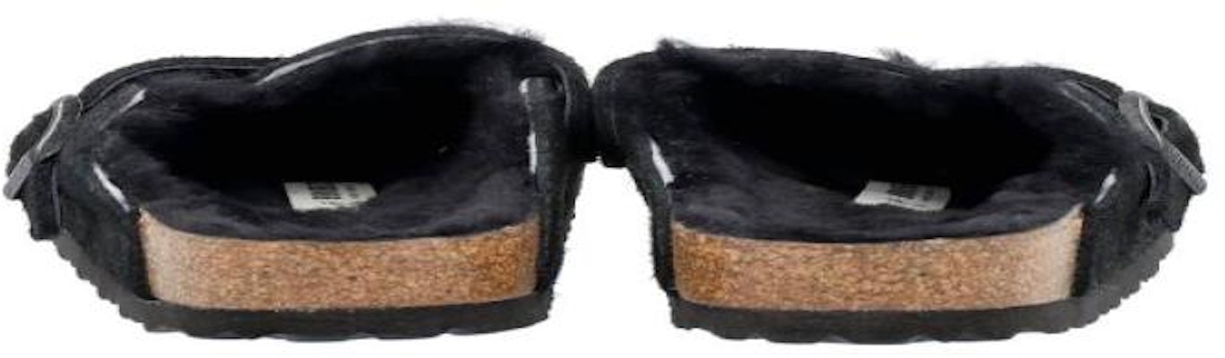 Birkenstock Gucci Boston Shearling Slippers 'Black' 259883SFB Purchase Birkenstock Gucci Boston Shearling Slippers 'Black' 259883SFB