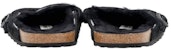 Selipar Birkenstock Gucci Boston Shearling 'Hitam' 259883SFB