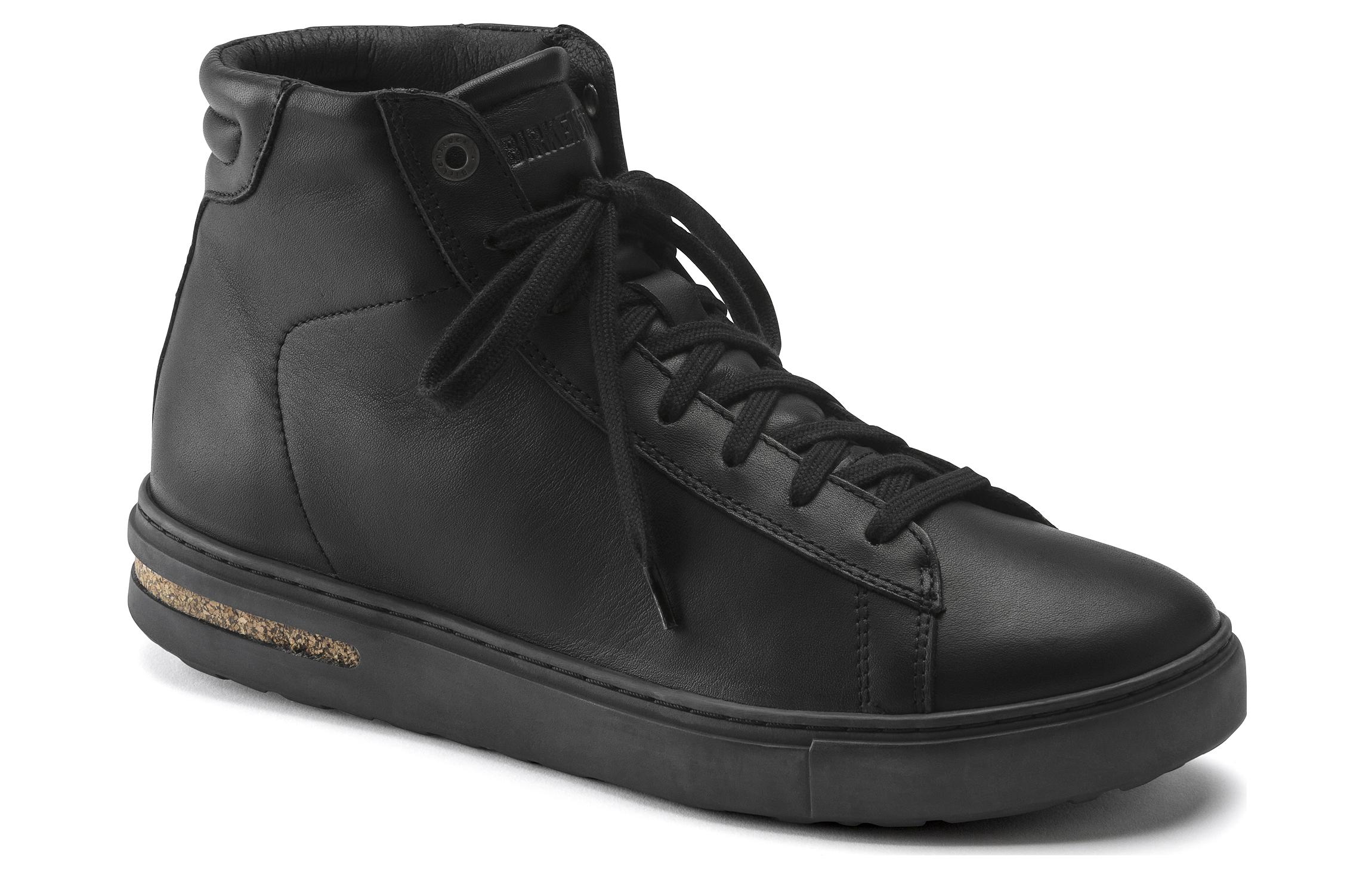 Order Birkenstock 皮革 舒適圓頭百搭厚底繫帶 高幫 板鞋 男女同款 黑色 窄版