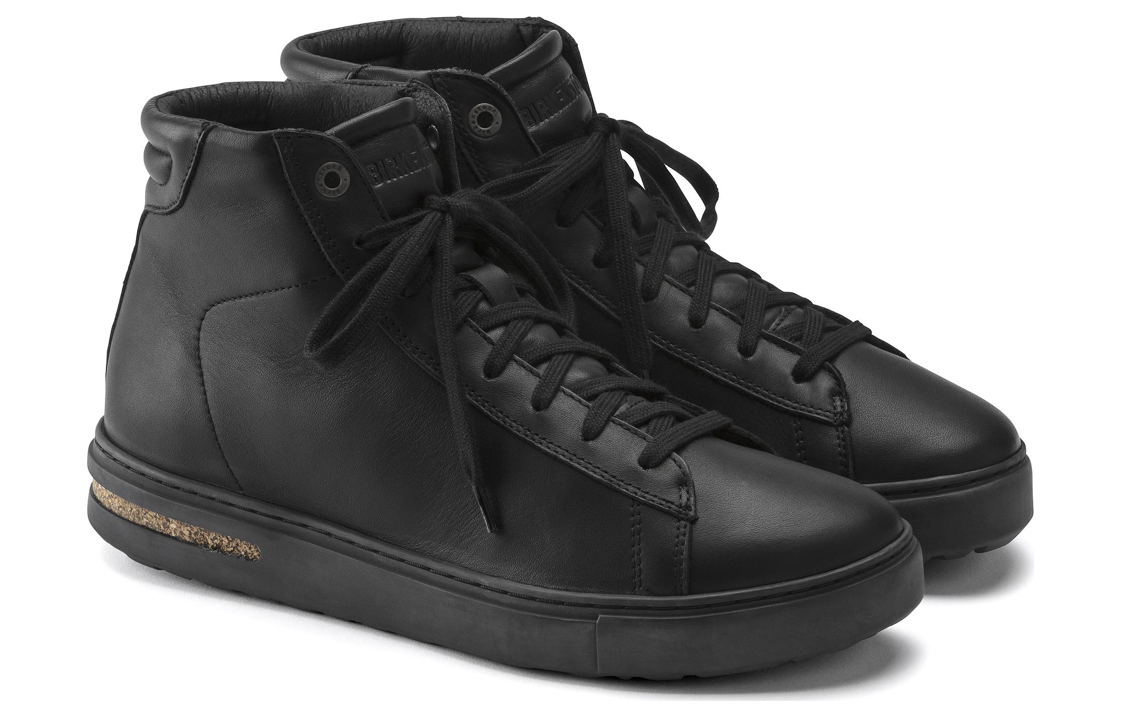 Birkenstock High-Top Leather Sneakers 'Black Narrow' 圖 3