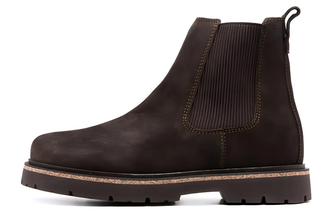 Birkenstock Highwood Chelsea Boots Brown 3cm Casual Mid-Calf Style. 1025756