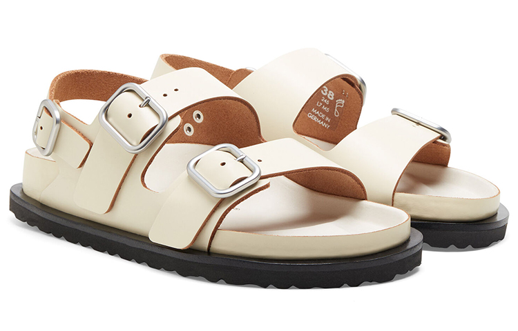 Birkenstock Jil Sander Milano 'Simple Casual Double Buckle Sandal White' 圖 3