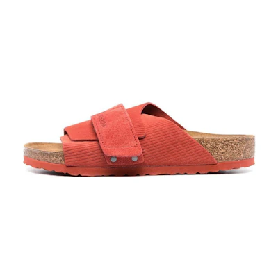 Birkenstock Kyoto Suede Embossed Corduroy Sienna 'Red'