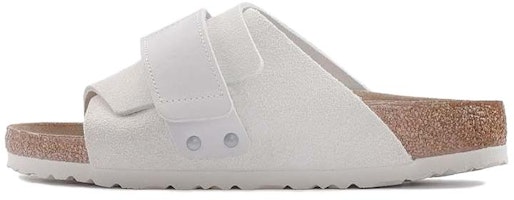Birkenstock Kyoto Nubuck-Suede Leather Narrow Fit Sandals 'Antique White' 1024526 Birkenstock Kyoto Nubuck-Suede Leather Narrow Fit Sandals 'Antique White' 1024526