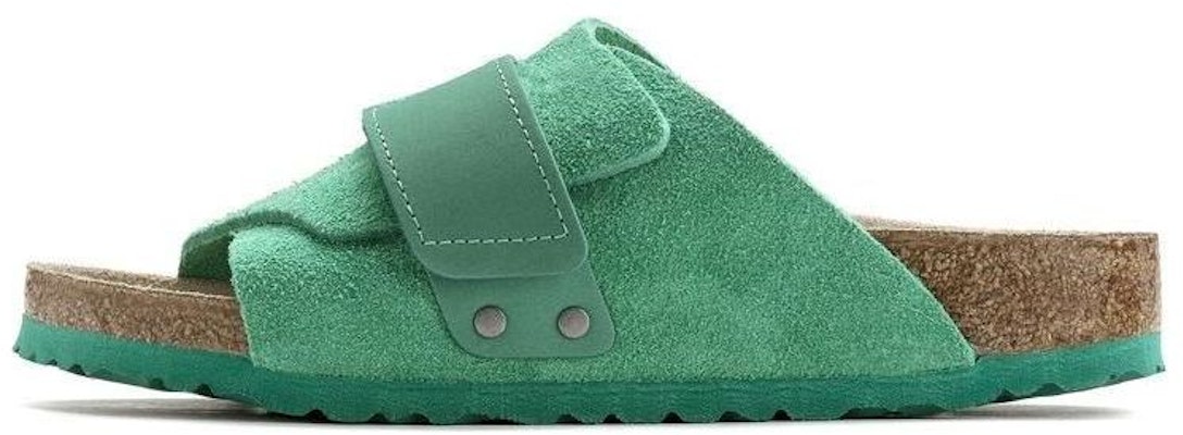 Birkenstock 牛反絨 單扣軟木 時尚涼拖 男女同款 綠色 窄版 Buy Birkenstock 牛反絨 單扣軟木 時尚涼拖 男女同款 綠色 窄版