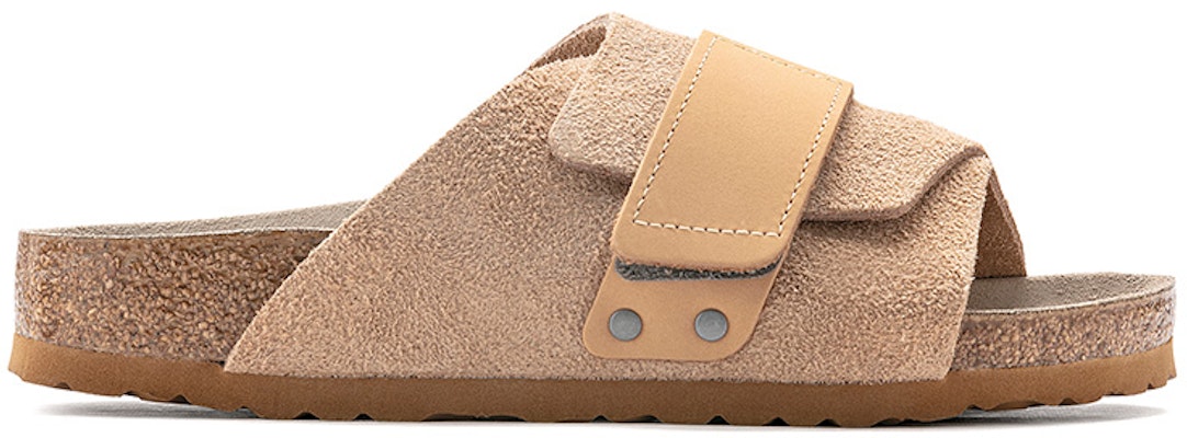 Birkenstock 京都 牛反絨 時尚涼拖 男款 米色 常規版 Order Birkenstock 京都 牛反絨 時尚涼拖 男款 米色 常規版