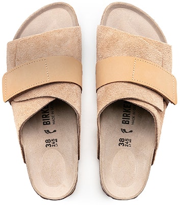 Birkenstock 京都 牛反絨 時尚涼拖 男款 米色 常規版 Purchase Birkenstock 京都 牛反絨 時尚涼拖 男款 米色 常規版