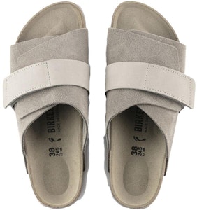 Birkenstock 京都 绒面 休閒舒適 時尚涼拖 男女同款 灰色 窄版 Shop Birkenstock 京都 绒面 休閒舒適 時尚涼拖 男女同款 灰色 窄版