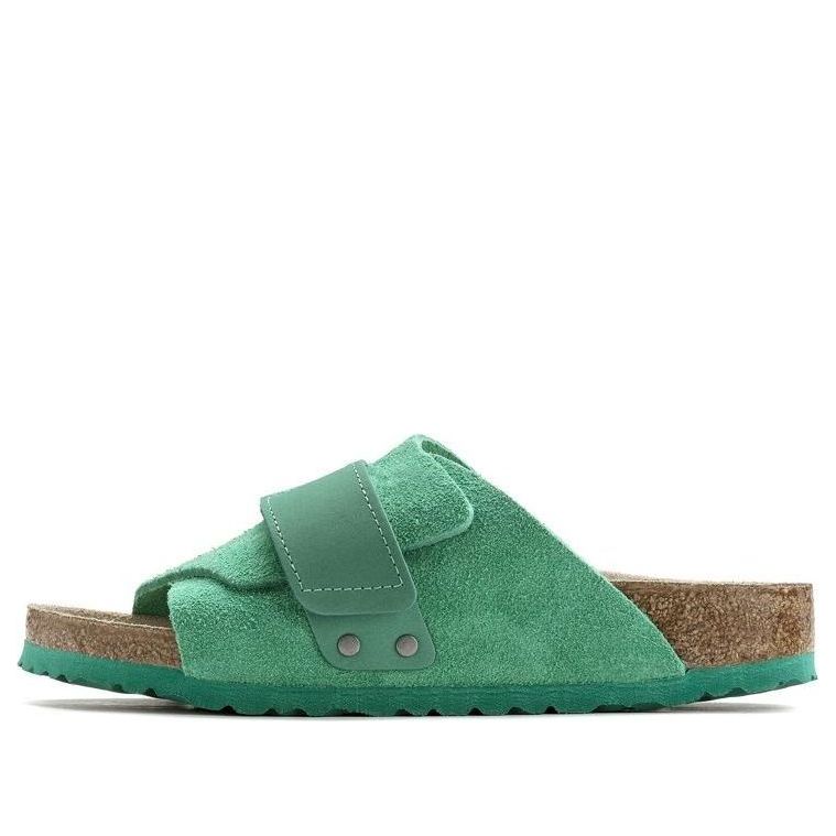 Birkenstock Kyoto Nubuck Suede Leather Sandals 1022299 'Bold Green' 1022370/1022299