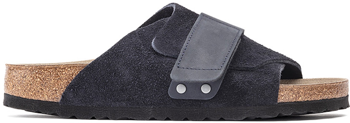 Birkenstock 京都 牛皮絨面革單扣 時尚涼拖 男女同款 藍色 窄版 Order Birkenstock 京都 牛皮絨面革單扣 時尚涼拖 男女同款 藍色 窄版