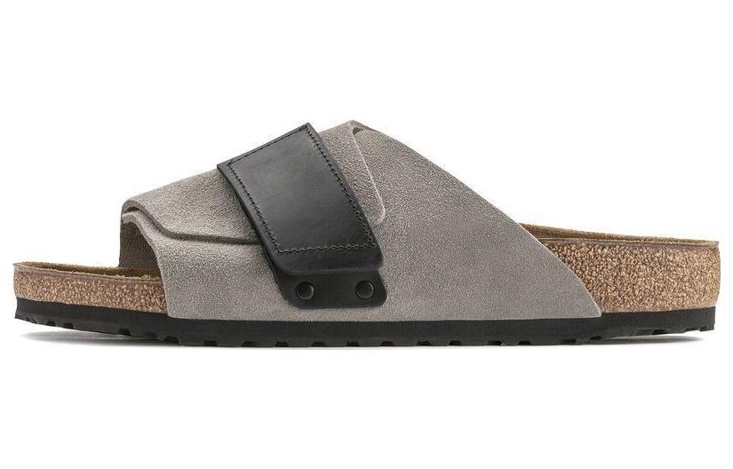 Birkenstock Kyoto Nubuck Suede Stone Coin Black 1022352