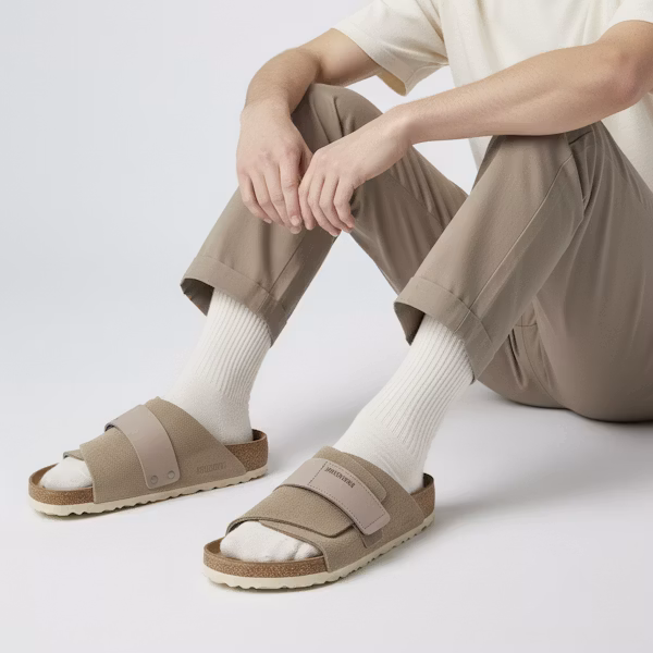 Birkenstock Kyoto Nubuck Suede Taupe 1015572/1015573 Order Birkenstock Kyoto Nubuck Suede Taupe 1015572/1015573
