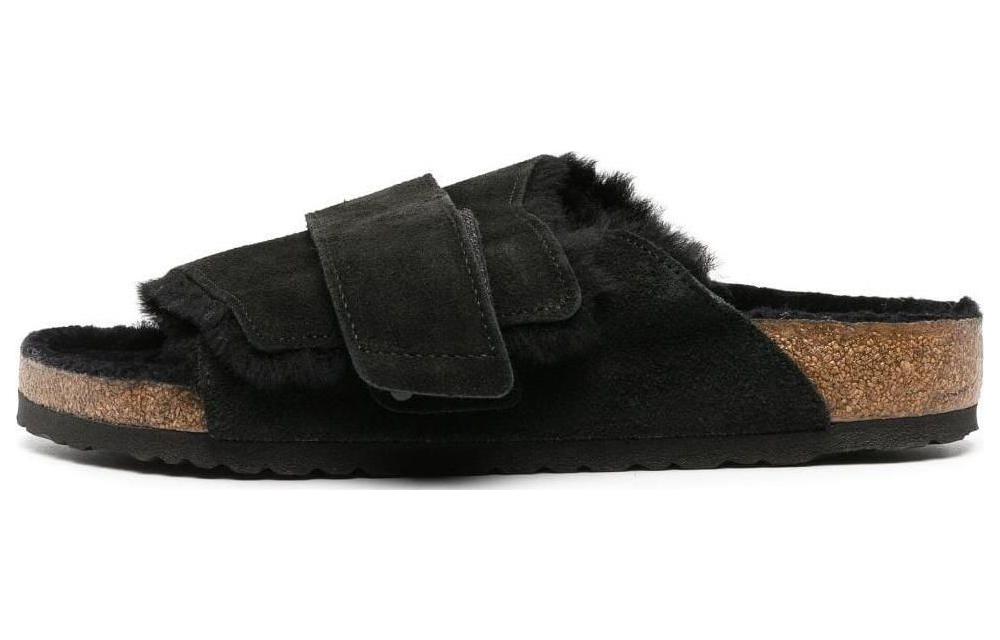 Birkenstock Kyoto Shearling Suede Black 1023177/1023229