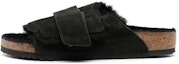 Buy Birkenstock Kyoto Shearling Suede Hitam 1023177/1023229