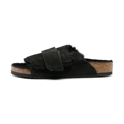 Birkenstock Kyoto Shearling Suede Black