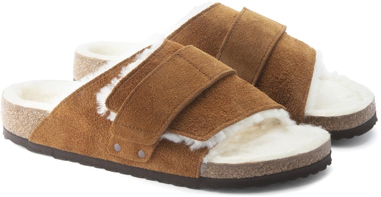 Birkenstock 絨面 柔軟舒適 一字拖鞋 男款 棕褐色 Lookbook Birkenstock 絨面 柔軟舒適 一字拖鞋 男款 棕褐色