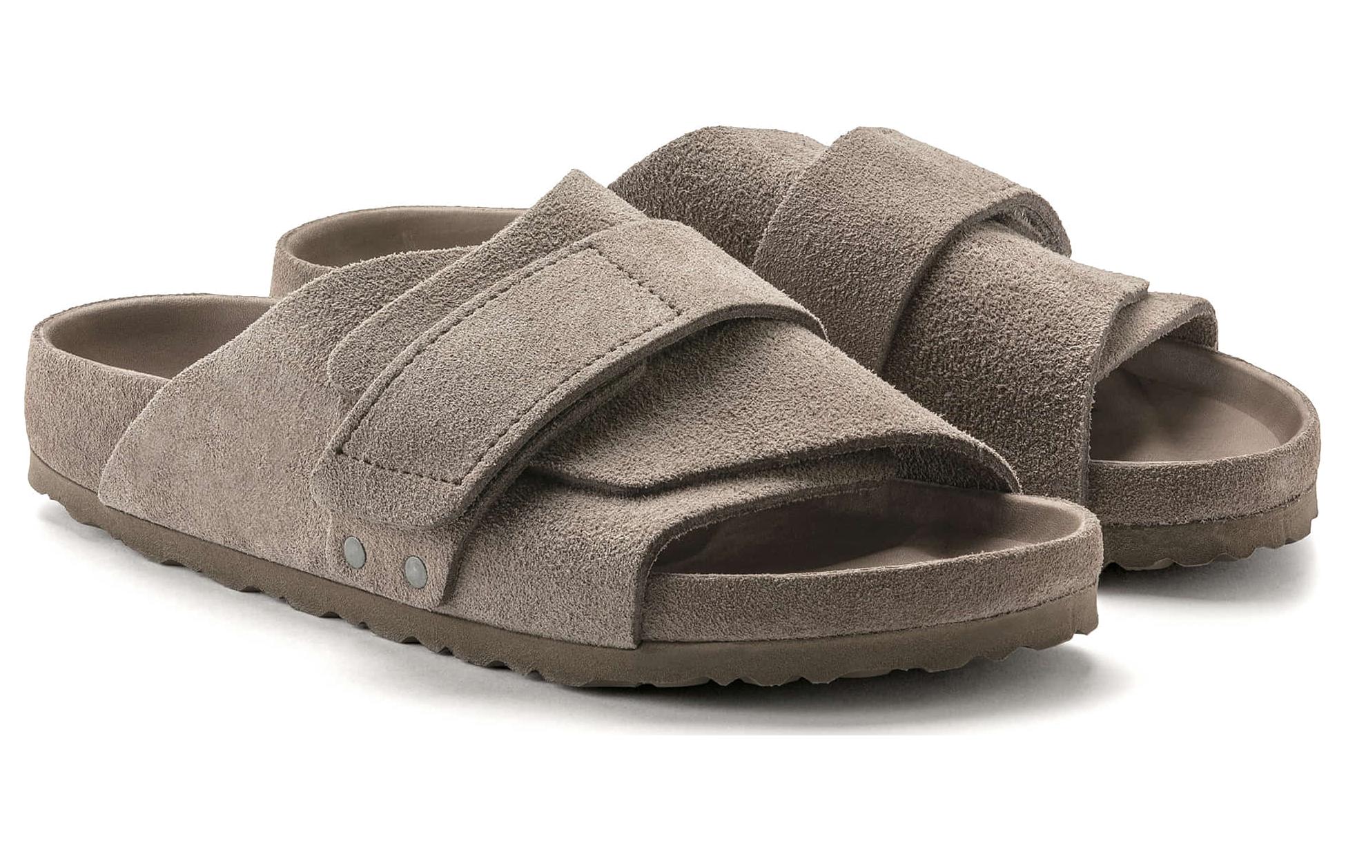 Order Birkenstock Kyoto Suede Abu Taupe 1022316/1022329