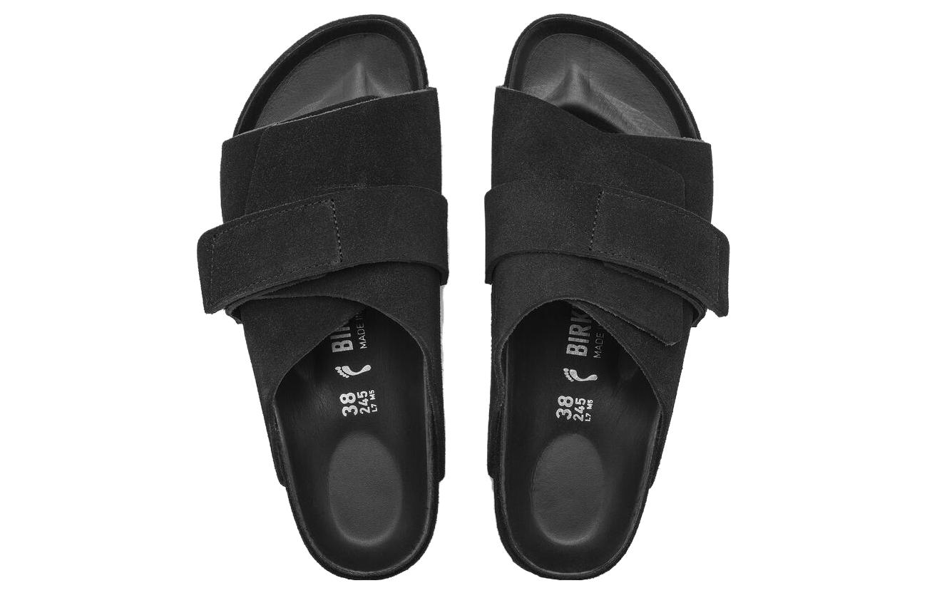 Shop Birkenstock Kyoto Kulit Suede Narrow Fit 1022306 'Hitam' 1022317/1022306
