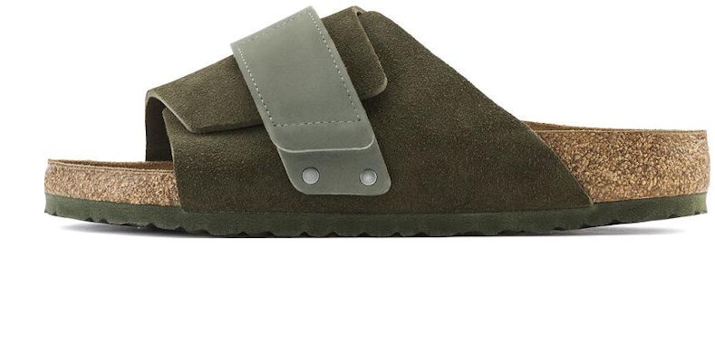 Birkenstock 京都 皮革 休閒 時尚涼拖 男款 綠色 Buy Birkenstock 京都 皮革 休閒 時尚涼拖 男款 綠色