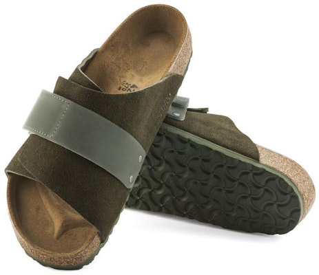 Birkenstock Kyoto Suede Hijau Thyme 1023831/1023830 Shop Birkenstock Kyoto Suede Hijau Thyme 1023831/1023830