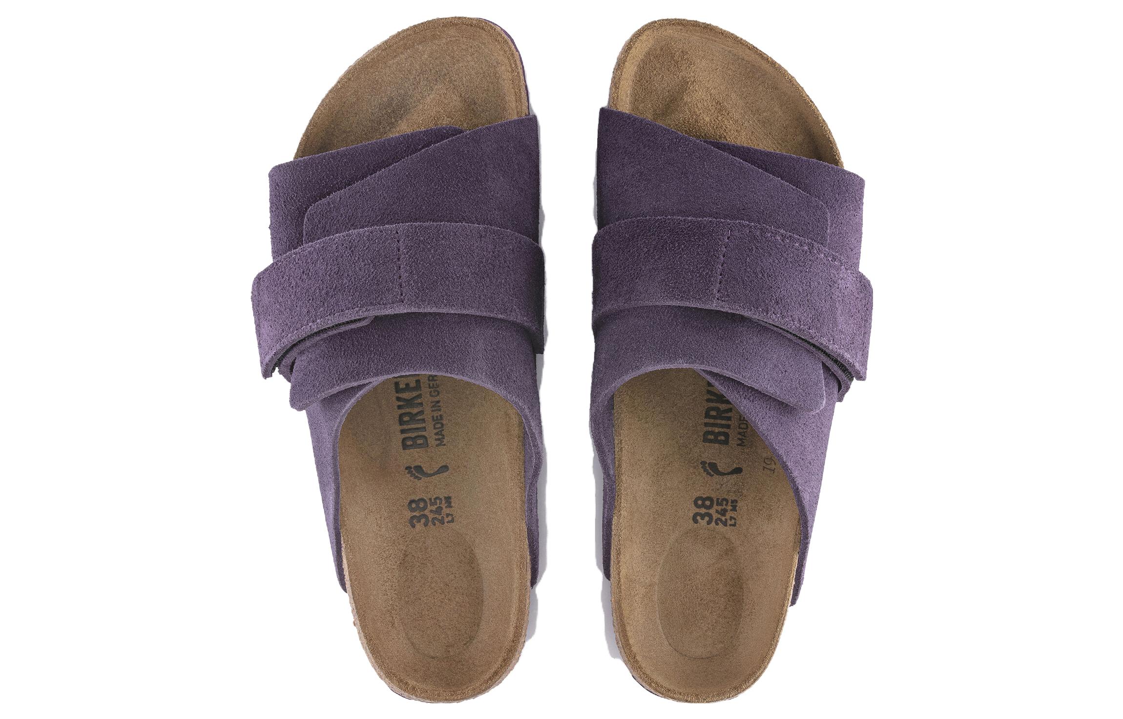 Shop Birkenstock Kyoto Pelle Scamosciata Vino 1023784