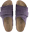 Shop Birkenstock Kyoto Pelle Scamosciata Vino 1023784
