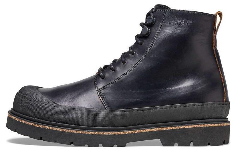 Birkenstock Leather Boots 'British Retro Round-Toe Black' 1025184