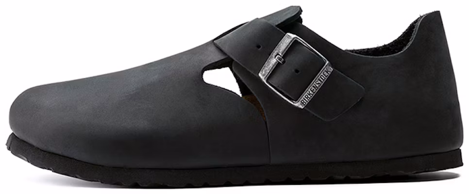 Birkenstock London Oiled Leather ''Zwart'' 166541 Buy Birkenstock London Oiled Leather ''Zwart'' 166541