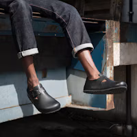 Details for Birkenstock London Oiled Leather ''Zwart'' 166541