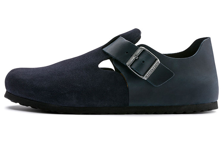Birkenstock London Series Cowhide Suede Casual Shoe Blue Version 1013309