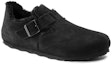 Order Birkenstock London Shearling Suede Leather 'Black' 1014960