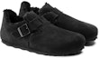 Lookbook Birkenstock London Shearling Suede Leather 'Black' 1014960