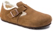 Order Birkenstock London Shearling Suede Leather 'Shearling Tea' Kulit Baldu 1014962