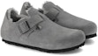 Lookbook Birkenstock London Shearling Kulit Suede 'Whale Grey' 1020581