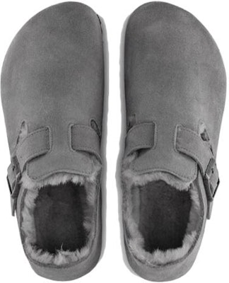 버켄스탁 런던 쉐어링 스웨이드 "회색" (Birkenstock London Shearling Suede "Grey") 1020581 Shop 버켄스탁 런던 쉐어링 스웨이드 "회색" (Birkenstock London Shearling Suede "Grey") 1020581