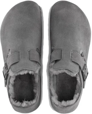 Birkenstock London Shearling Suede Leather Narrow Fit 'Whale Grey' 1020568 Shop Birkenstock London Shearling Suede Leather Narrow Fit 'Whale Grey' 1020568