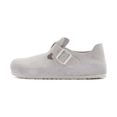 Birkenstock London Suede Leather 'Antique White'