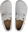 Shop Birkenstock London Suede Leather 'Antique White' 1024573