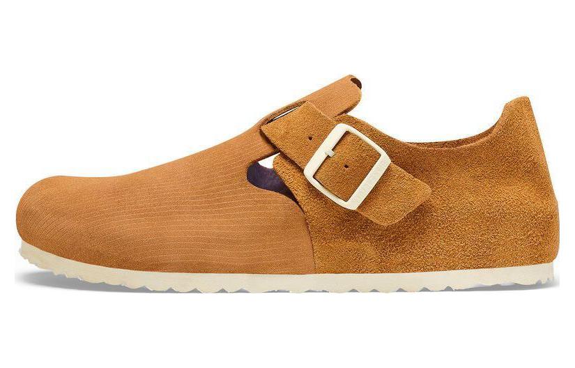 Buy Birkenstock London Cuero Gamuza Ajuste Estrecho 'Marrón Corcho' 1025622