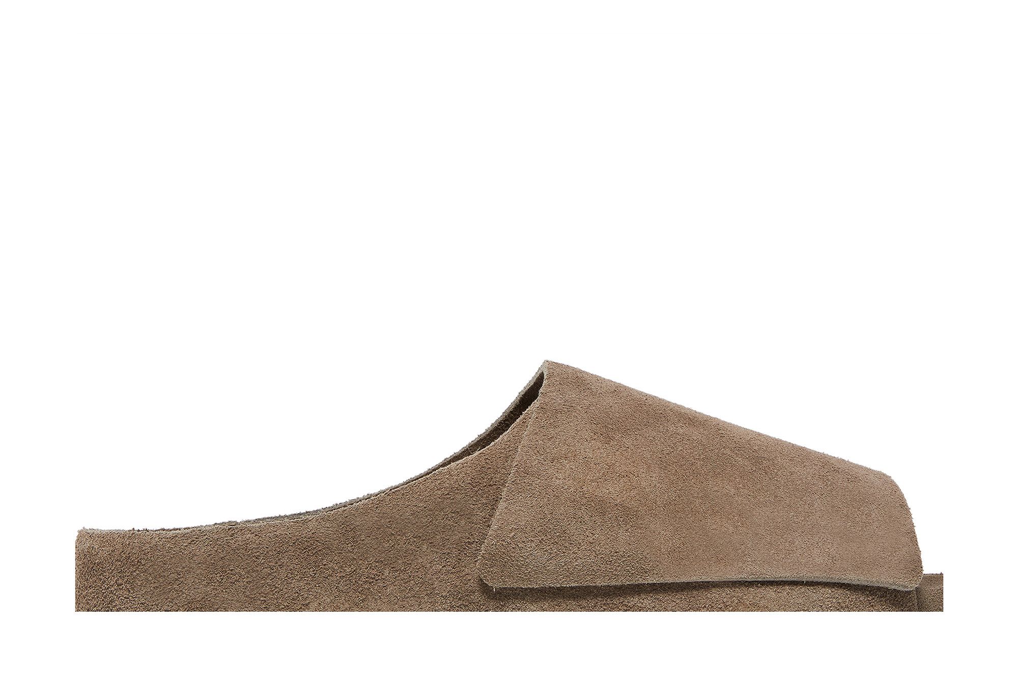 Lookbook 僅供臺灣市場使用：
敬畏上帝 x Birkenstock 麂皮 舒適圓頭平底 時尚涼拖 男女同款 棕色