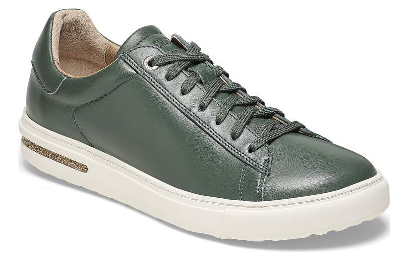 Lookbook Birkenstock 皮革 舒適休閒 低筒 帆布鞋 男女皆宜 綠色 常規