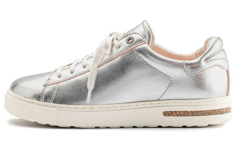 Birkenstock Low-Top Leather Sneaker 'Silver Standard'