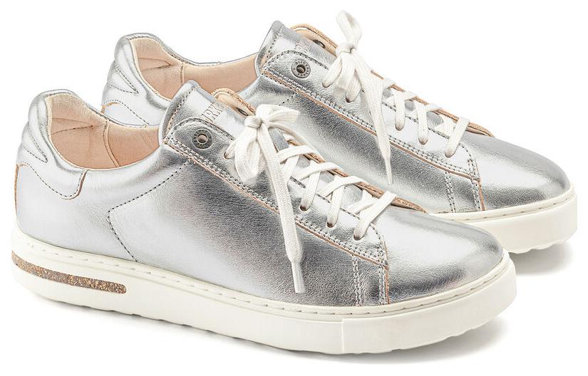 Birkenstock Low-Top Leather Sneaker 'Silver Standard' 圖 4