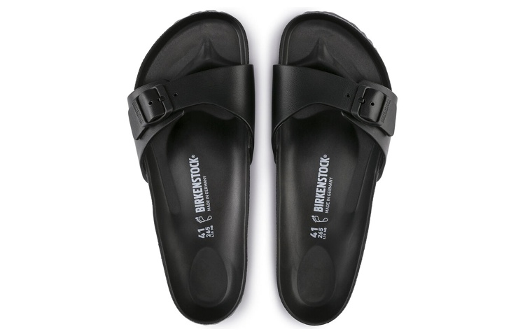 Birkenstock Madrid Essentials EVA Narrow Fit Sandals 'Black' 圖 5