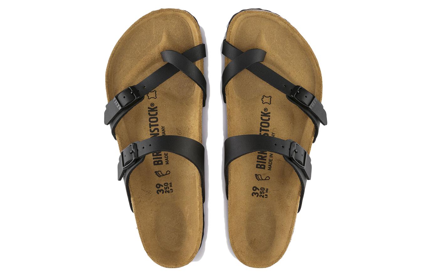 Shop Birkenstock Mayari Birko-Flor 'Hitam' Sandal 0071791